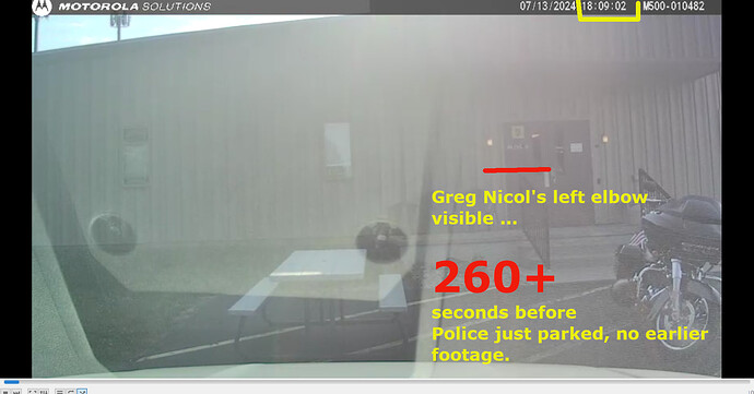 Greg Nicols elbow 260 sec before