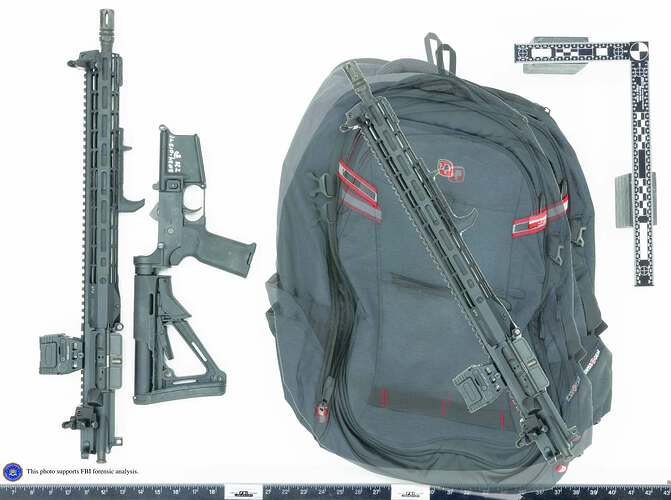 rifle in backpack