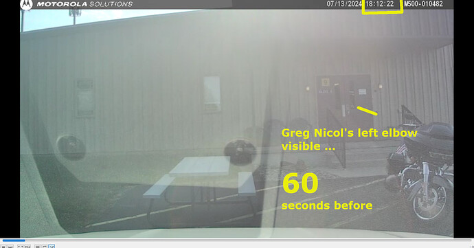 Greg Nicols elbow 60 sec before