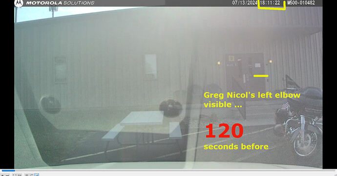 Greg Nicols elbow 120 sec before