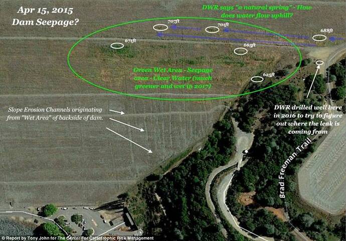 Oroville Dam green spot5