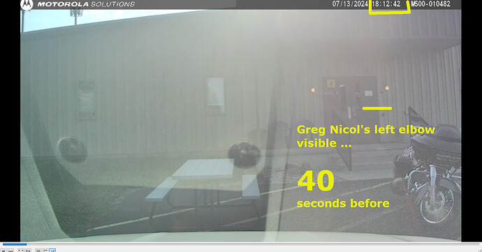 Greg Nicols elbow 40 sec before