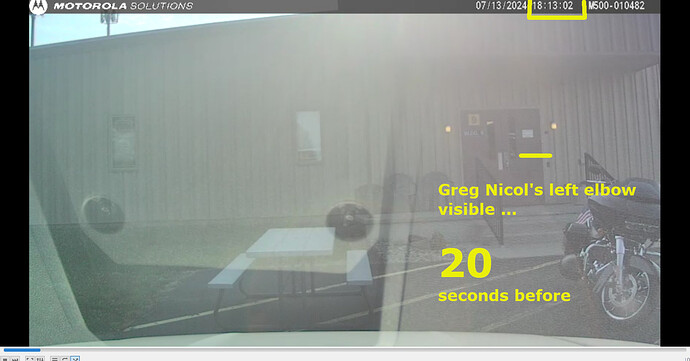 Greg Nicols elbow 20 sec before