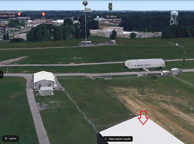 Purported Sniper Position (Google Earth)