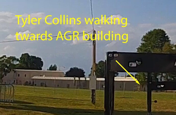 Tyler Collins walking toward AGR