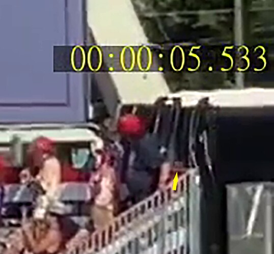 impact - debris twards up