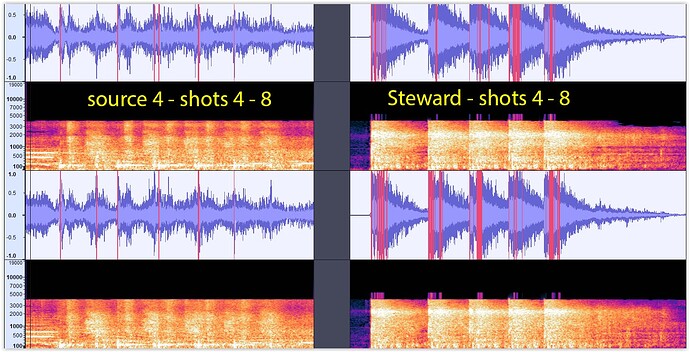 compare shots 4 - 8 for echos