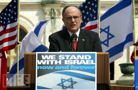 Giuliani "stood with Israel" and helped murder 3000 Americans on 9/11
